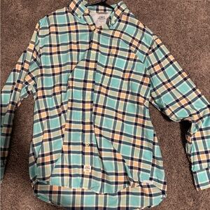 Izod button down Plaid Shirt